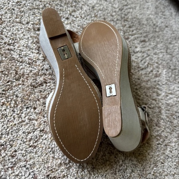 NWT Anthropologie Schuler and Sons Philadelphia Leather Wedge Sandals 
size 8.5 - Picture 6 of 13